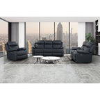 Blanche - Console Reclining Loveseat With LED Lights And Speakers