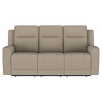 Brentwood Upholstered Motion Reclining Sofa Taupe