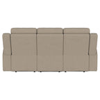 Brentwood Upholstered Motion Reclining Sofa Taupe