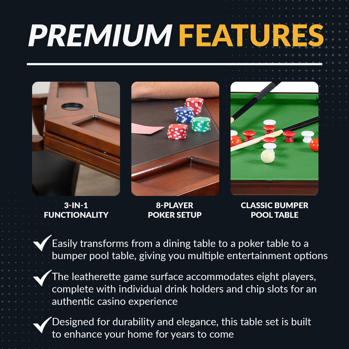 Hathaway Kingston Poker Table