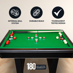 Hathaway Renegade 54-in Bumper Pool Table - Slate - Black with Green Felt