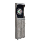 Hathaway Westwood Bristle Dartboard and 84-in Free-Standing Cabinet - Rustic Gray