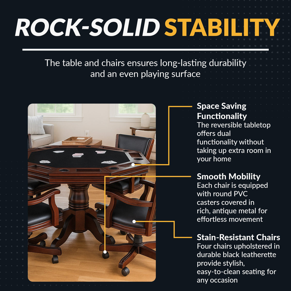 Hathaway Kingston Poker Table