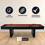 Hathaway Avenger 9-ft Shuffleboard Table - Black Finish