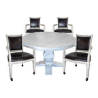 Hathaway Montecito Dining and Poker Table Set - Driftwood